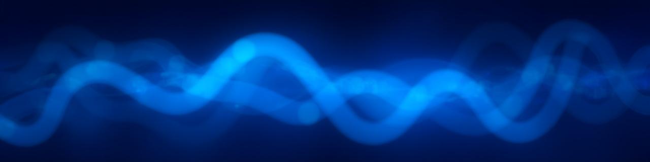 Abstract blue data flow visualization